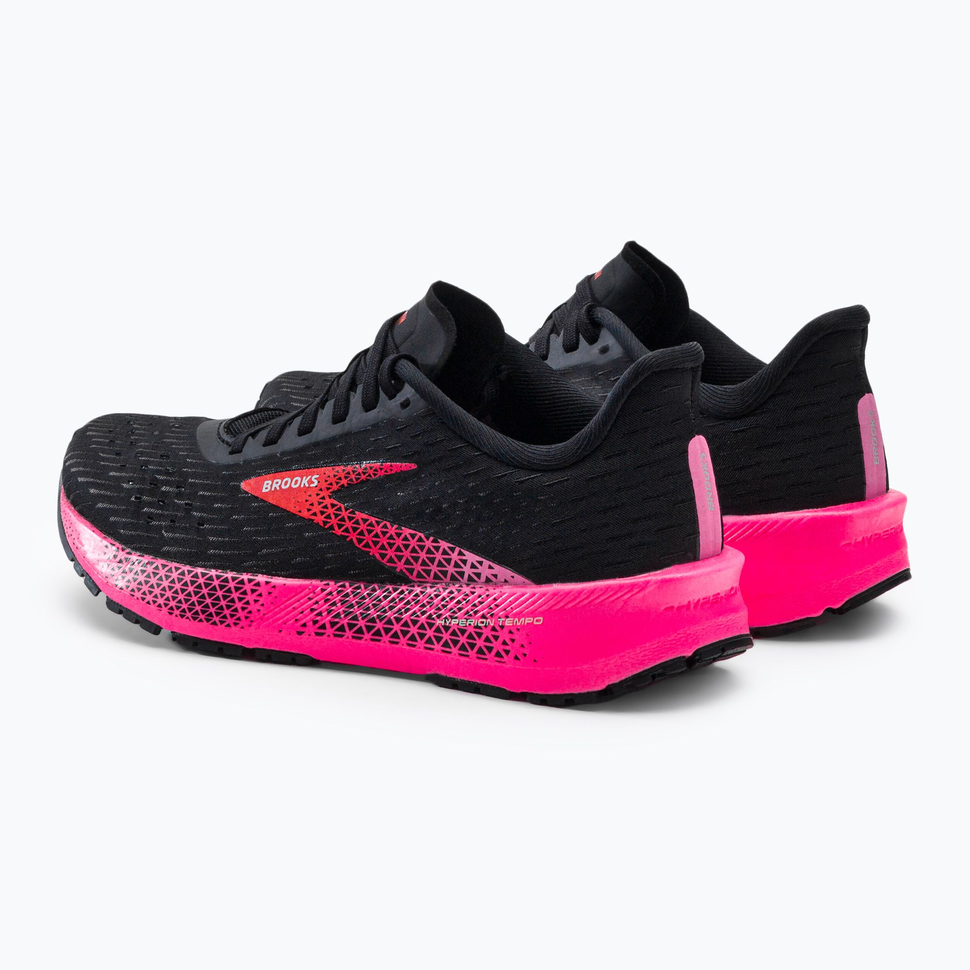 Buty do biegania damskie Brooks Hyperion Tempo black/pink/hot coral zdjęcie nr 3