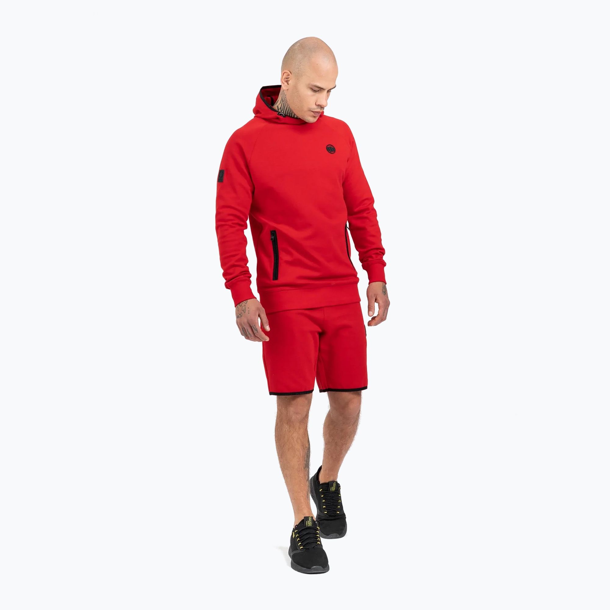 Bluza męska Pitbull West Coast Skylark Hooded Sweatshirt red zdjęcie nr 2