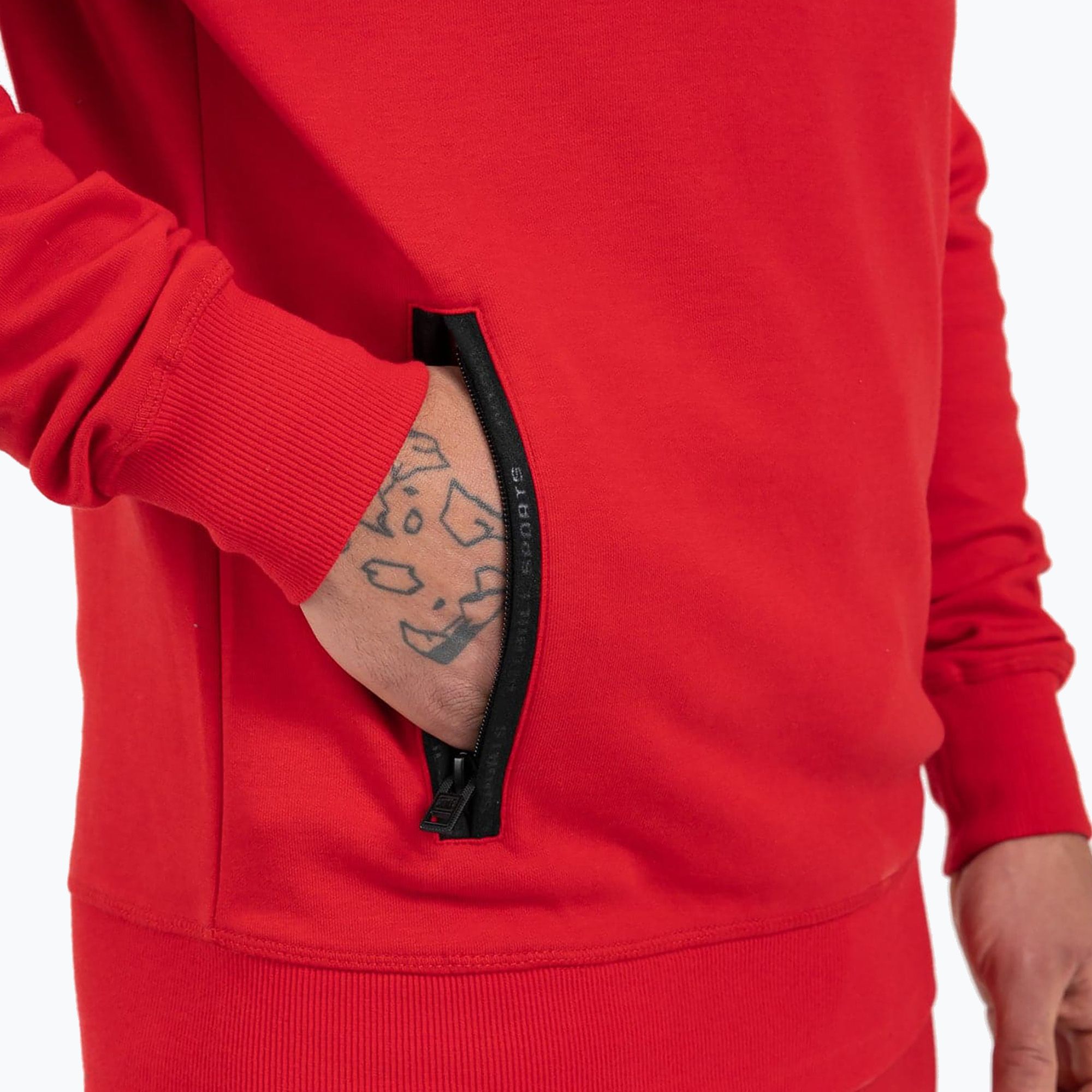 Bluza męska Pitbull West Coast Skylark Hooded Sweatshirt red zdjęcie nr 5