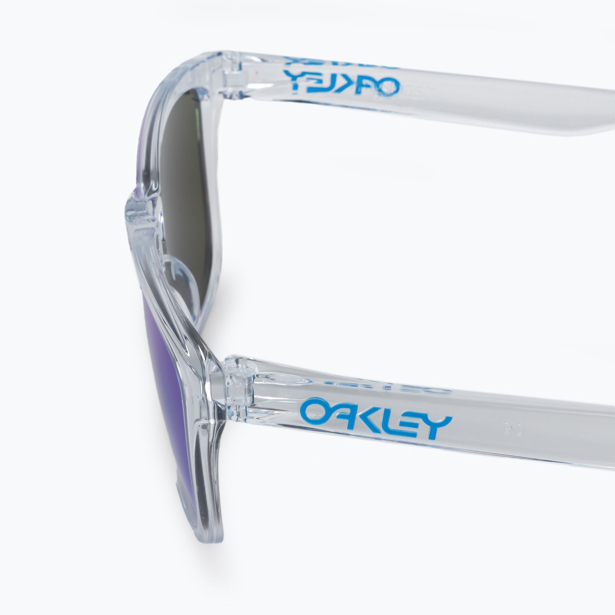 Okulary przeciwsłoneczne Oakley Frogskins crystal clear/prizm sapphire zdjęcie nr 4