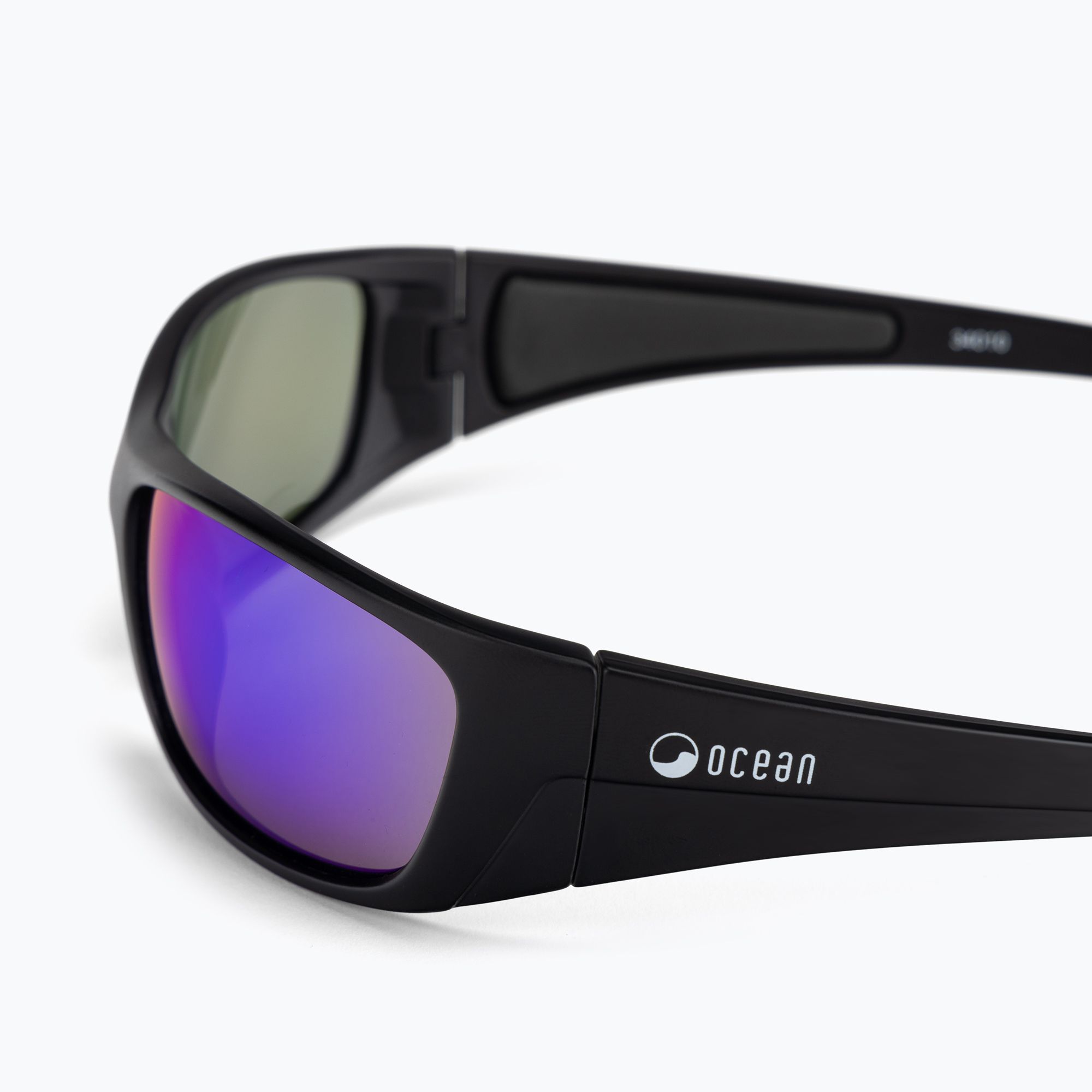 Okulary przeciwsłoneczne Ocean Sunglasses Bermuda matte black/revo blue zdjęcie nr 4
