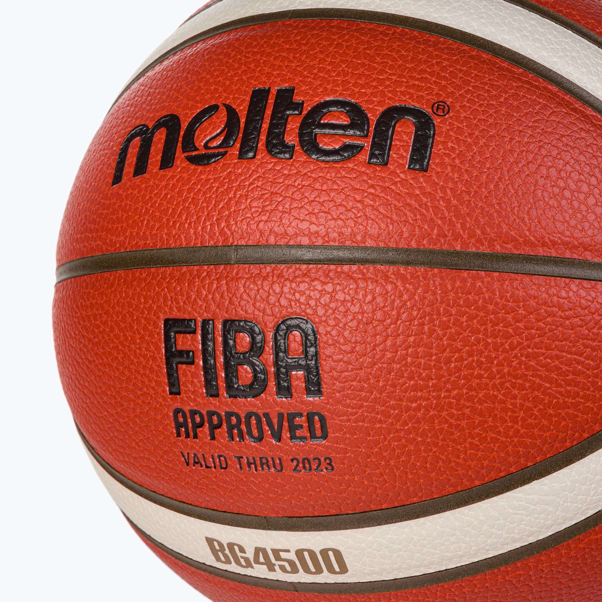 Piłka do koszykówki Molten B6G4500 FIBA pomarańczowa rozmiar 6 zdjęcie nr 3
