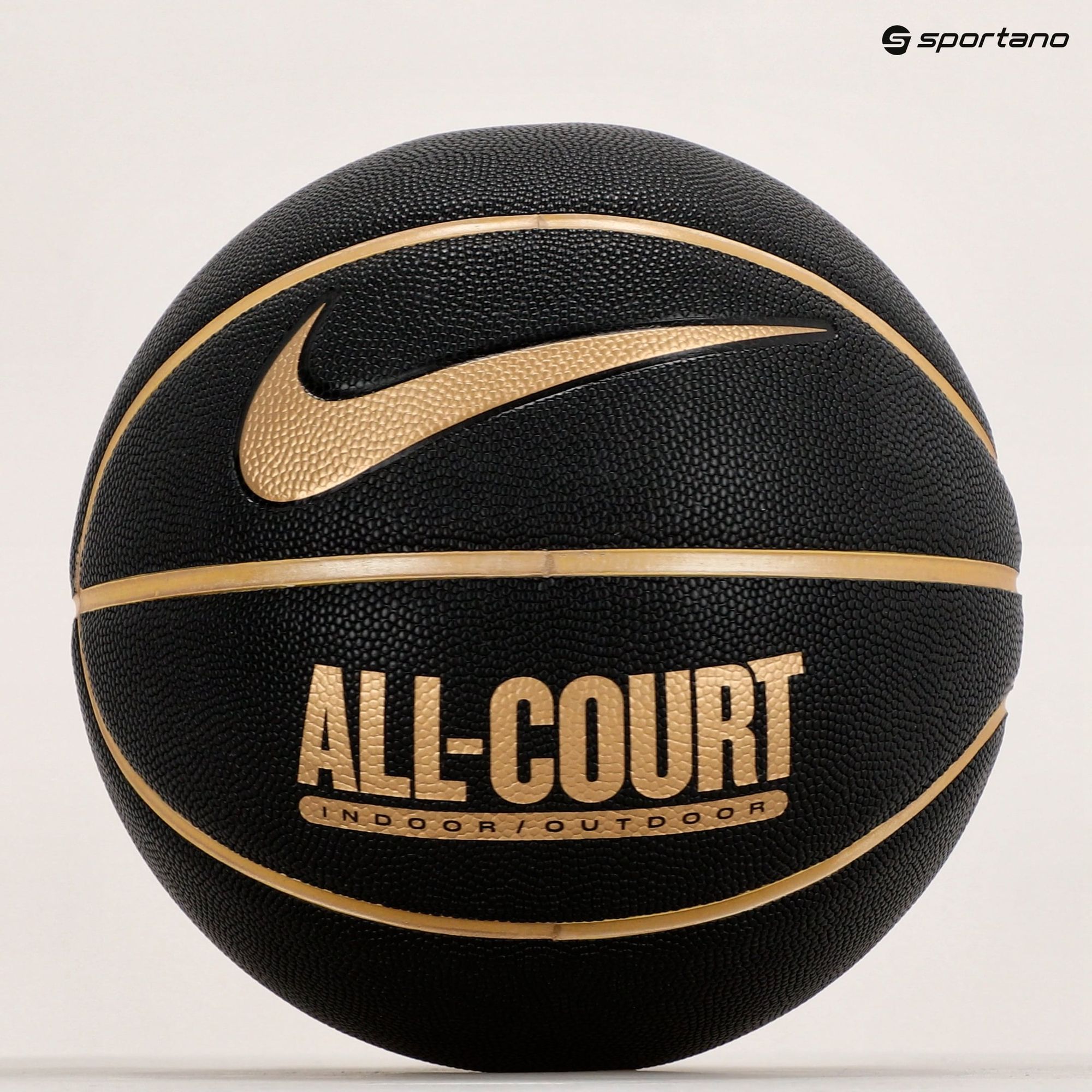 Piłka do koszykówki Nike Everyday All Court 8P Deflated black/metallic gold rozmiar 7 zdjęcie nr 5
