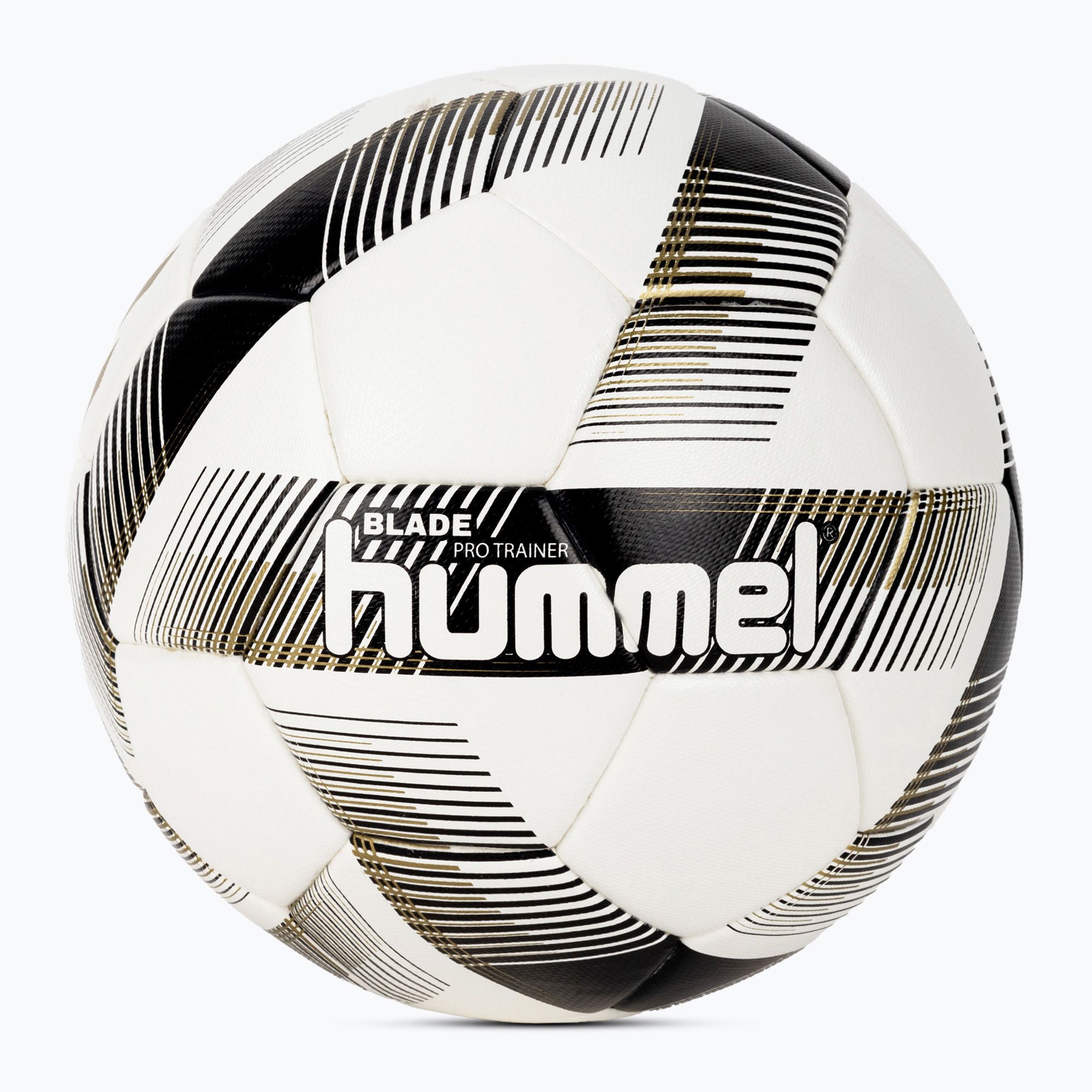 Piłka do piłki nożnej Hummel Blade Pro Trainer FB white/black/gold rozmiar 5