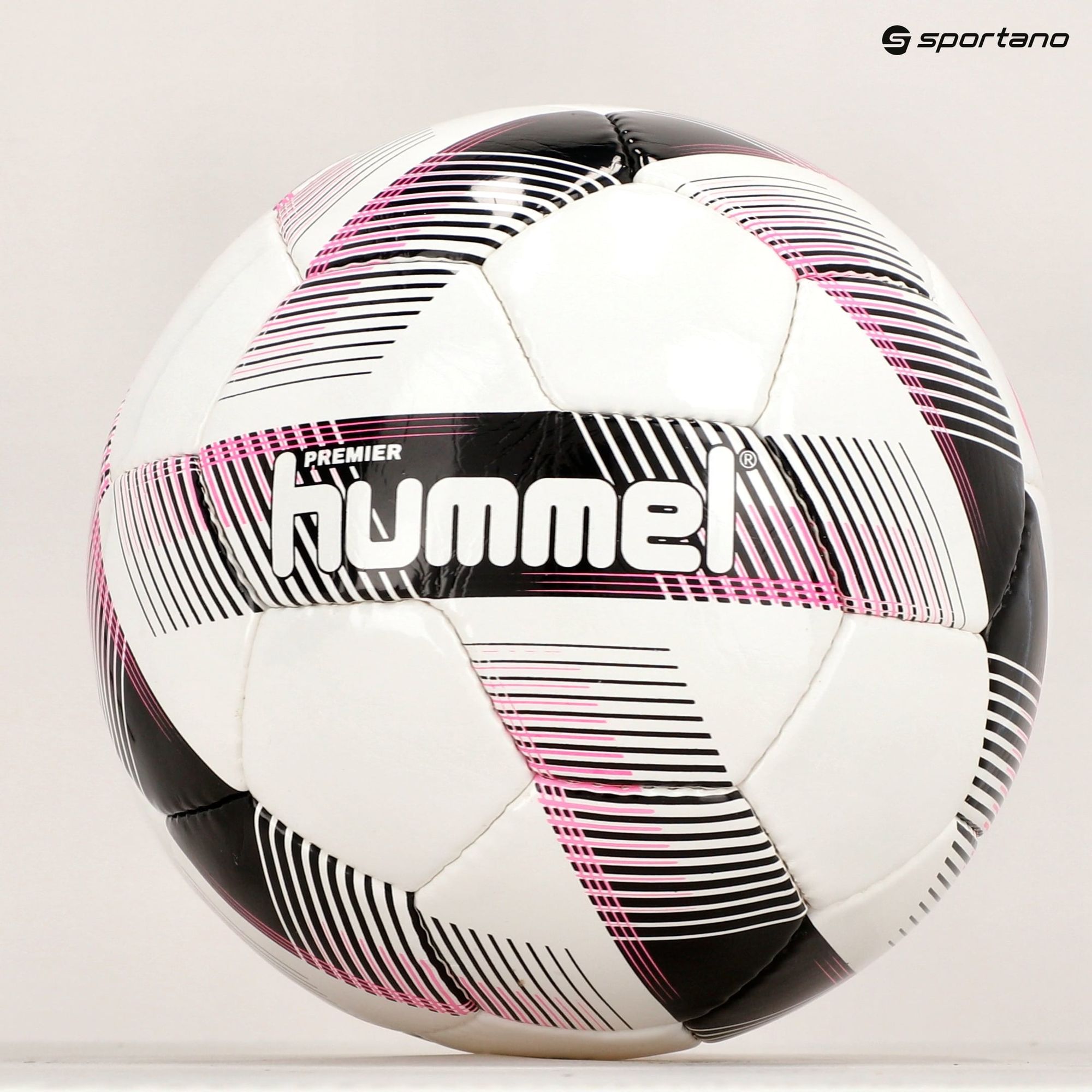 Piłka do piłki nożnej Hummel Premier FB white/black/pink rozmiar 5 zdjęcie nr 5