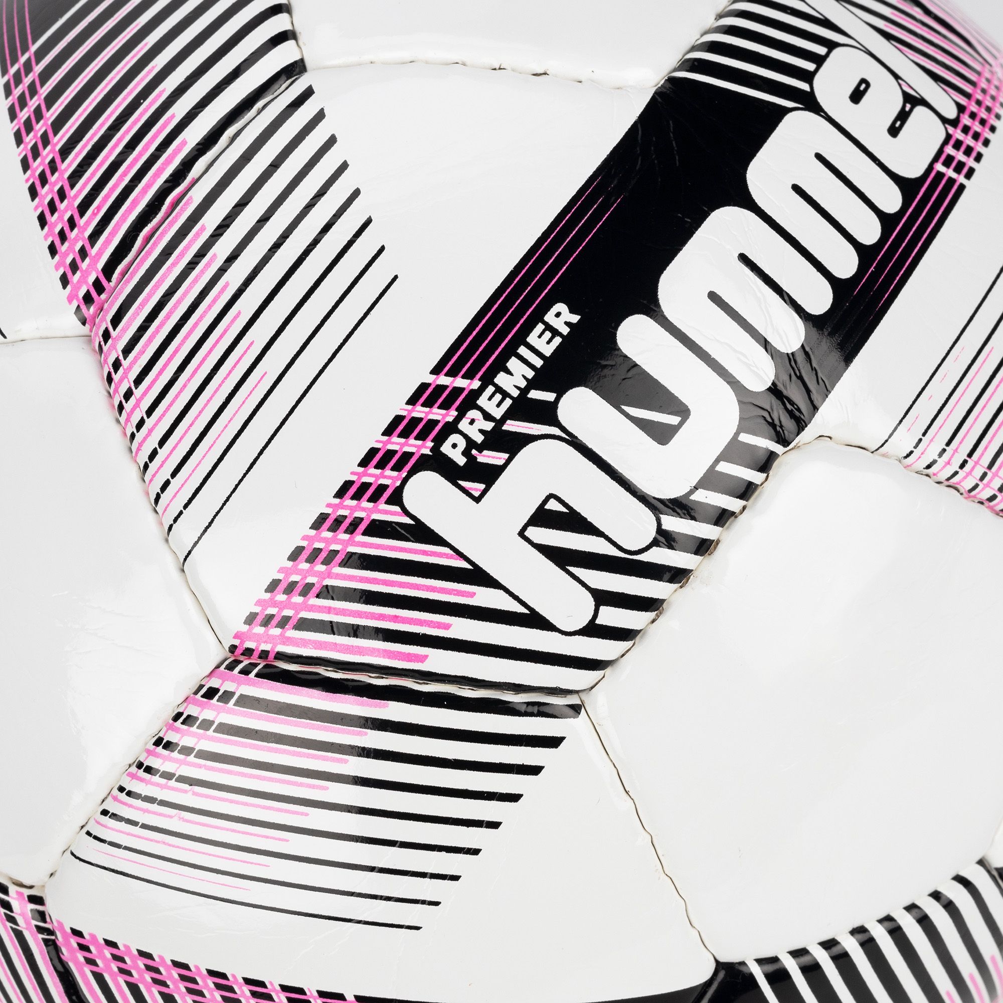 Piłka do piłki nożnej Hummel Premier FB white/black/pink rozmiar 5 zdjęcie nr 3