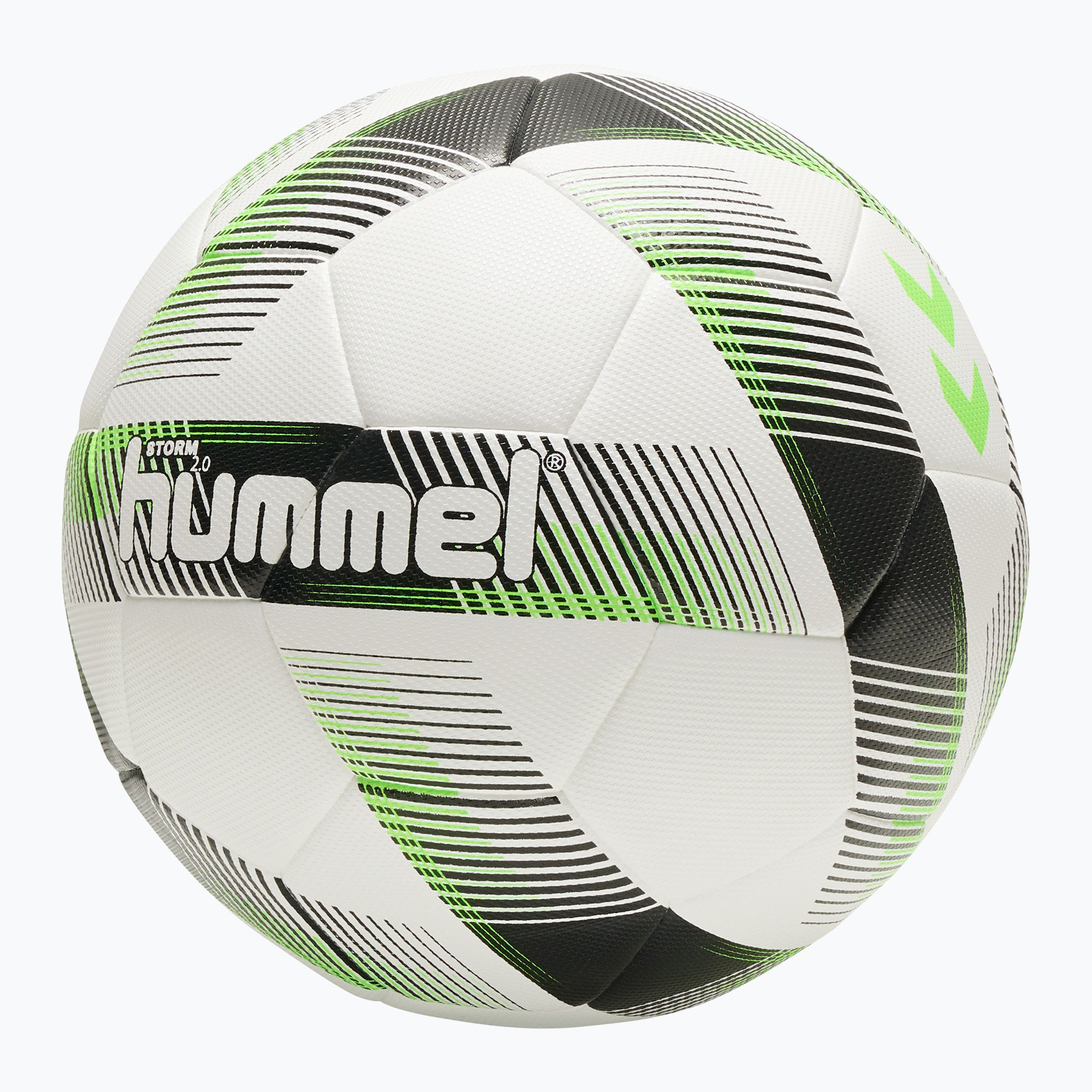 Piłka do piłki nożnej Hummel Storm 2.0 FB white/black/green rozmiar 4 zdjęcie nr 4