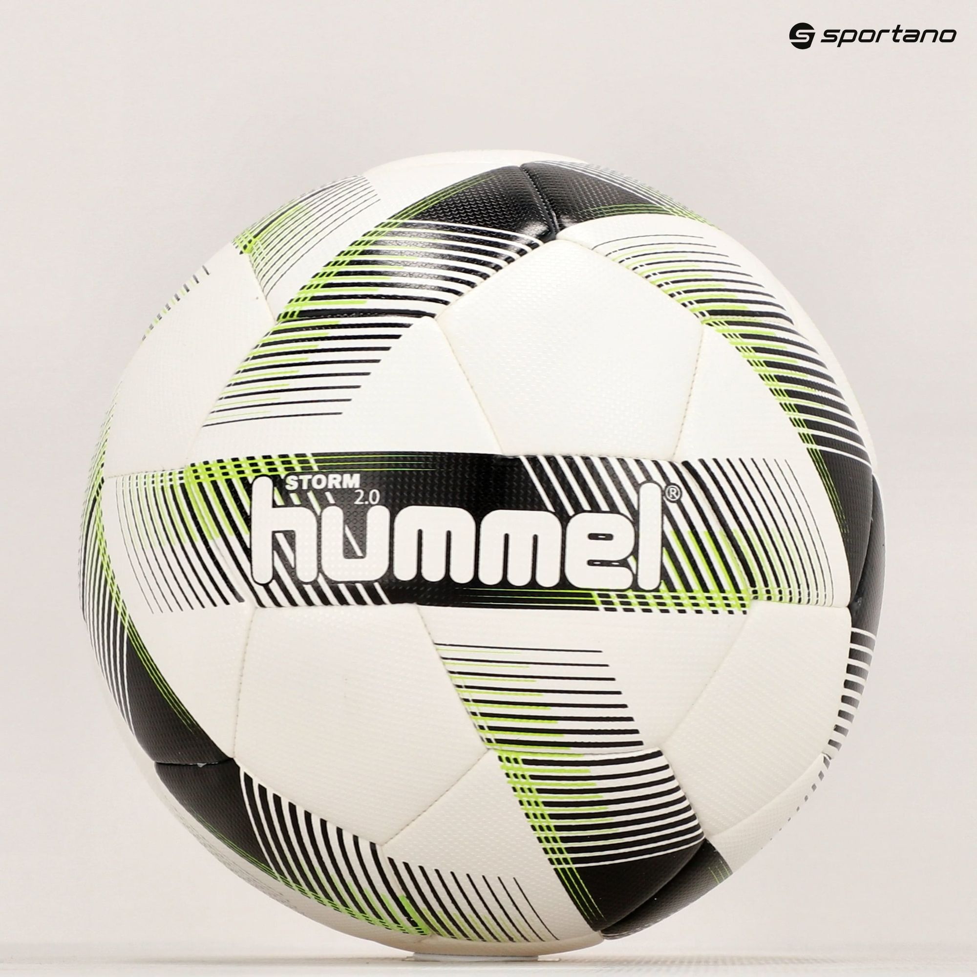 Piłka do piłki nożnej Hummel Storm 2.0 FB white/black/green rozmiar 4 zdjęcie nr 5