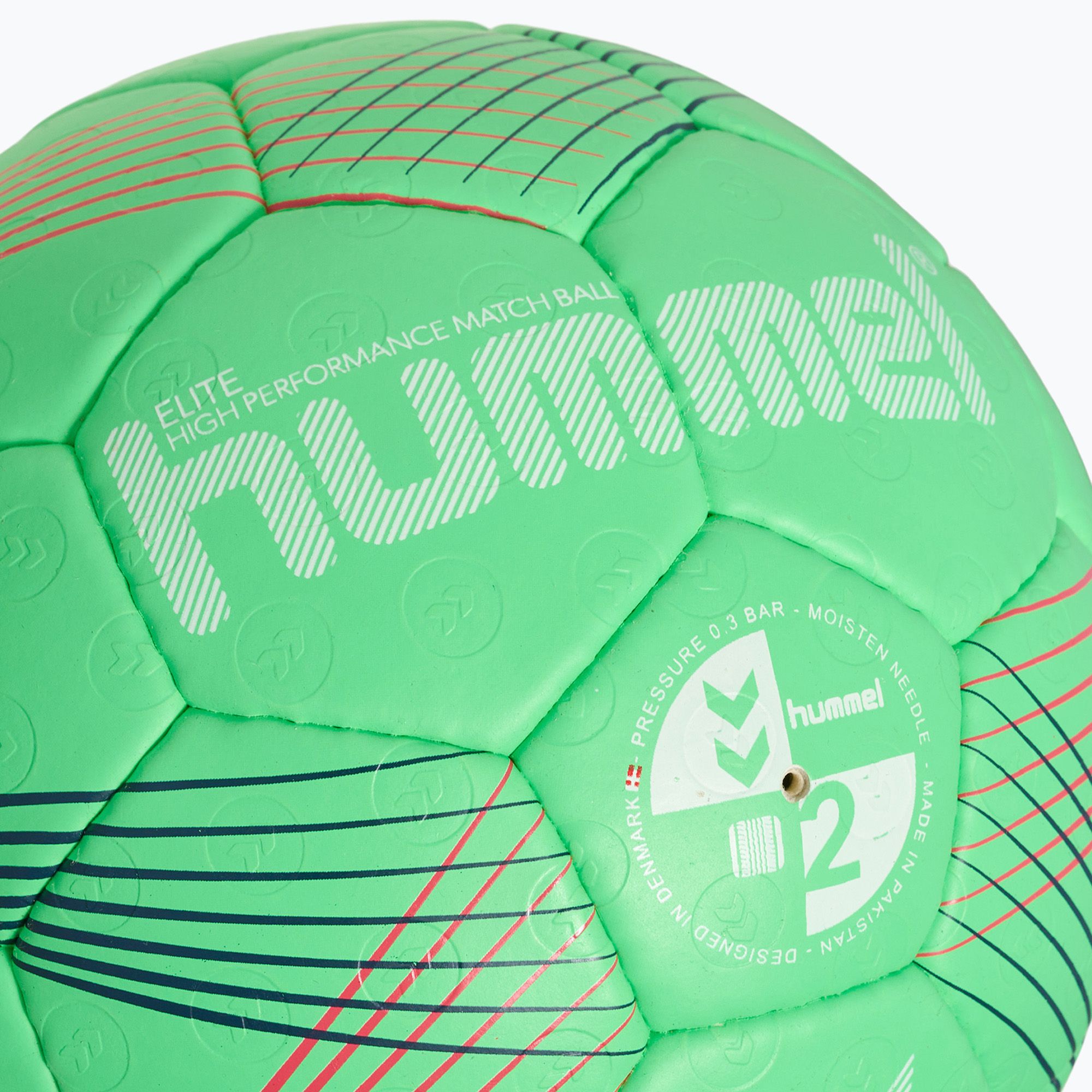 Piłka do piłki ręcznej Hummel Elite HB green/white/red rozmiar 2 zdjęcie nr 3