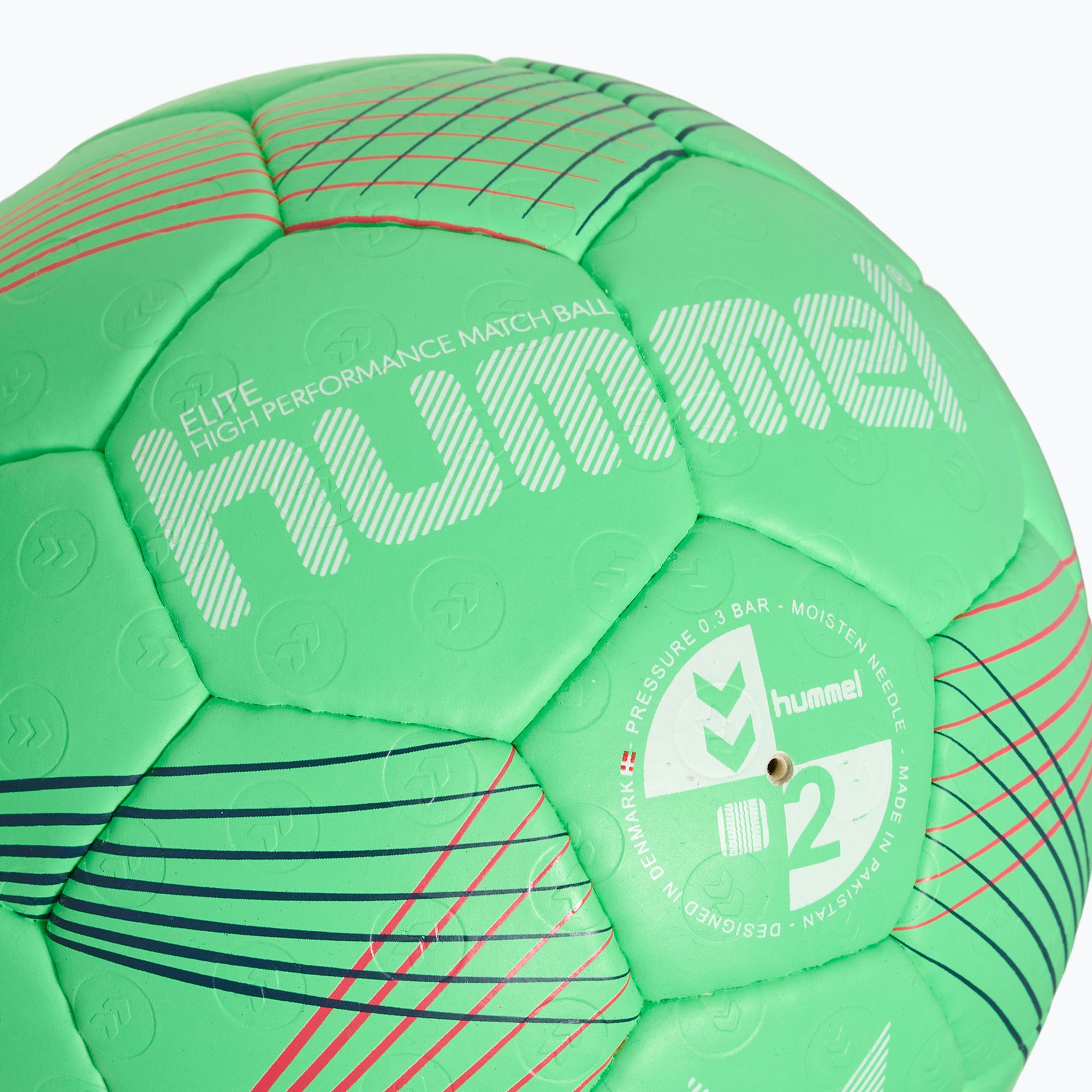 Piłka do piłki ręcznej Hummel Elite HB green/white/red rozmiar 3 zdjęcie nr 3