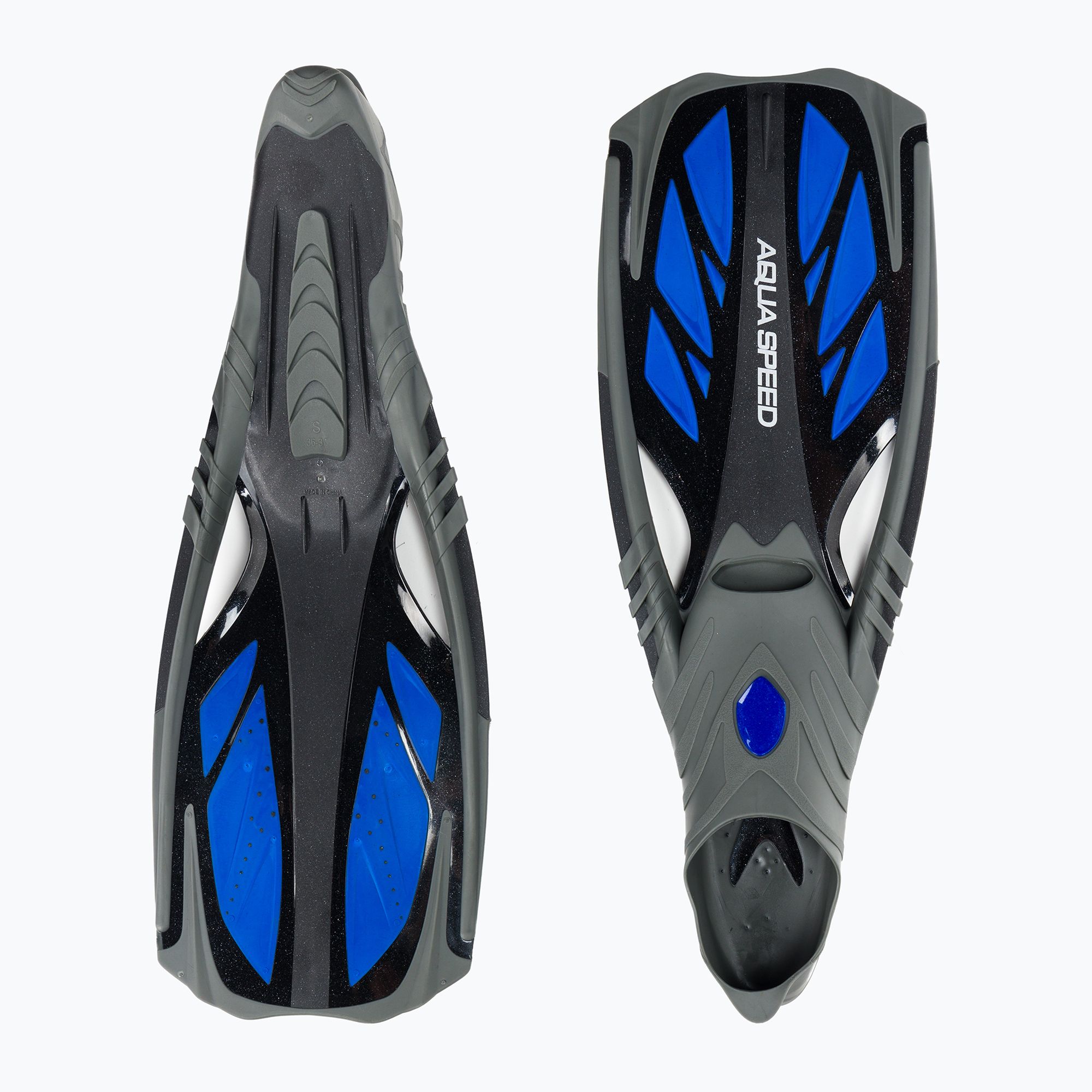 Płetwy do snorkelingu AQUA-SPEED Inox czarne/niebieskie zdjęcie nr 2