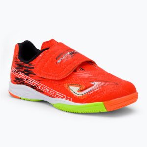 Buty piłkarskie dziecięce Joma Super Copa IN coral/green fluor