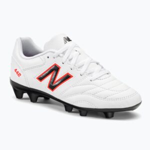 Buty piłkarskie dziecięce New Balance 442 V2 Academy FG białe JS43FWD2.M.035