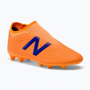Buty piłkarskie dziecięce New Balance Tekela V3+ Magique FG pomarańczowe JST3FD35.M.045