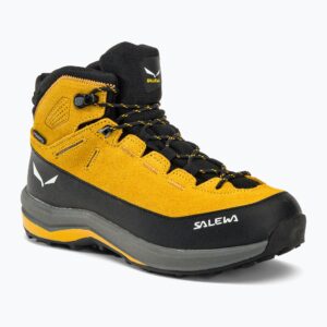 Buty trekkingowe dziecięce Salewa MTN Trainer 2 Mid PTX żółte 00-0000064011