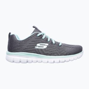 Buty treningowe damskie SKECHERS Graceful Get Connected charcoal/gray