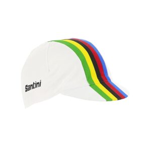 Czapka rowerowa z daszkiem Santini UCI Rainbow