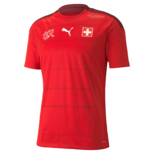 Koszulka piłkarska dla dorosłych Puma Szwajcaria replika HOME EURO 20/21