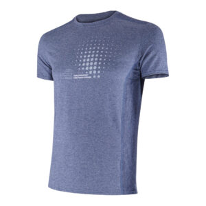 Męska koszulka techniczna krótki rękaw Fitness Running Cardio Melange Blue