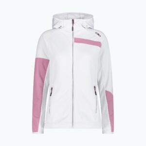 Bluza trekkingowa damska CMP biało-różowa 33G6126/A001