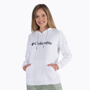 Bluza trekkingowa damska Columbia Logo Hoodie white