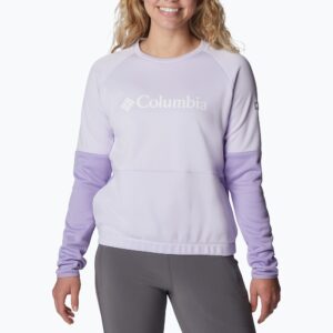 Bluza trekkingowa damska Columbia Windgates Crew purple tint/frosted purple