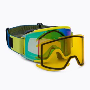 Gogle narciarskie Smith Squad neon yellow/chromapop everyday green mirror M00668
