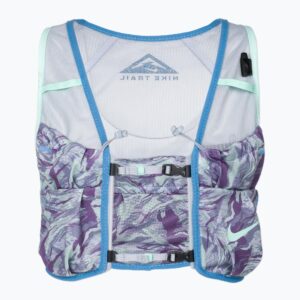 Kamizelka do biegania Nike Trail Vest 2.0 Printed wolf grey/canyon purple/mint/blue