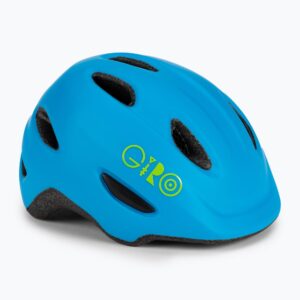 Kask rowerowy dziecięcy Giro Scamp matte blue/lime