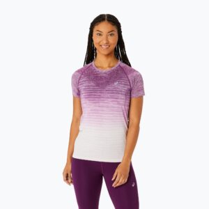 Koszulka do biegania damska ASICS Seamless Top lilac hint/deep mauve