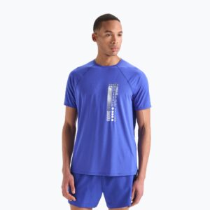 Koszulka do biegania męska Diadora Super Light Be One niebieska DD-102.179160-60050