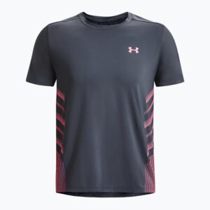 Koszulka do biegania męska Under Armour Iso-Chill Laser Heat downpour gray/pink shock/reflective