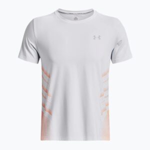Koszulka do biegania męska Under Armour Iso-Chill Laser Heat white/orange blast/reflective