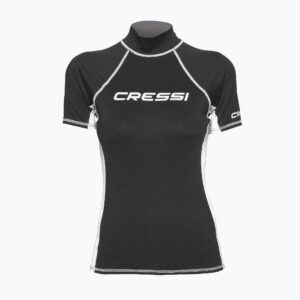 Koszulka do pływania damska Cressi Rash Guard S/SL black/white
