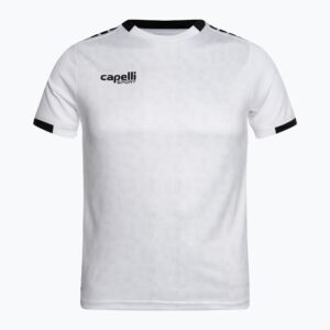 Koszulka piłkarska dziecięca Capelli Cs III Block Youth white/black