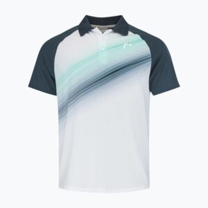 Koszulka polo tenisowa męska HEAD Performance Polo navy/print perf