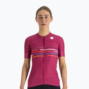Koszulka rowerowa damska Sportful Vélodrome różowa 1121032.543