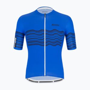 Koszulka rowerowa męska Santini Tono Profilo niebieska 2S94075TONOPROFRYS