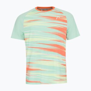 Koszulka tenisowa męska HEAD Topspin pastel green/print vision