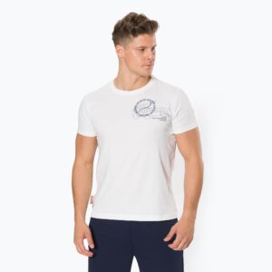 Koszulka tenisowa męska Lacoste TH0964 white/navy blue