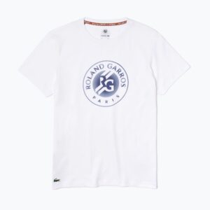 Koszulka tenisowa męska Lacoste TH0970 white/navy blue