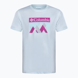 Koszulka trekkingowa męska Columbia Rules Grph white/peak fun graphic