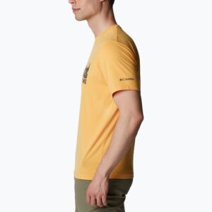 Koszulka trekkingowa męska Columbia Sun Trek mango/all for outdoors graphic