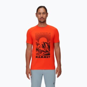 Koszulka trekkingowa męska Mammut Mountain hot red prt3