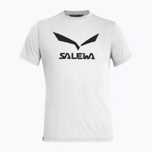 Koszulka trekkingowa męska Salewa Solidlogo Dry biała 00-0000027018