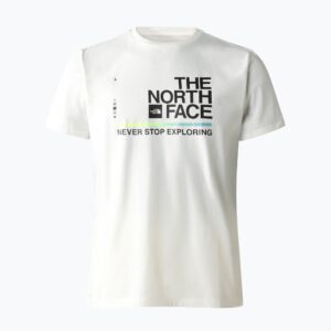 Koszulka trekkingowa męska The North Face Foundation Graphic biała NF0A55EFQ4C1