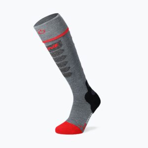 Skarpety narciarskie podgrzewane Lenz Heat Sock 5.1 Toe Cap Slim Fit grey/red