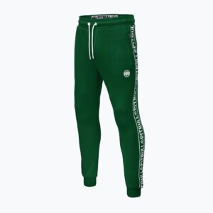 Spodnie męskie Pitbull West Coast Trackpants Tape Logo Terry Group green