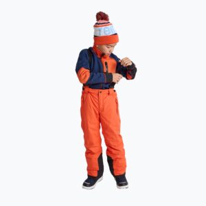 Spodnie narciarskie dziecięce Reima Wingon red orange