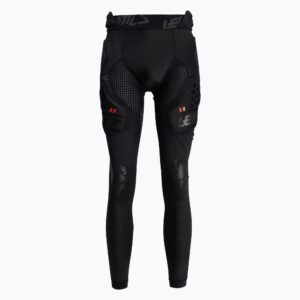 Spodnie rowerowe z ochraniaczami męskie Leatt Impact 3DF 6.0 black/red